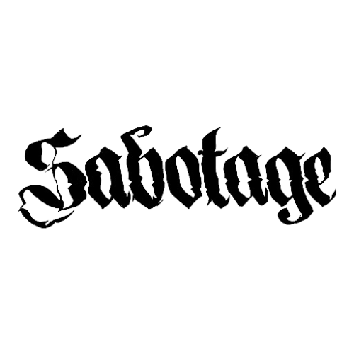 logo sabotage noir