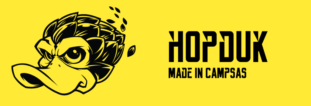 logo jaune et noir de hopduk made in campsas