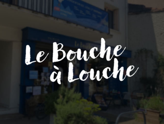 Logo blanc le bouche à louche